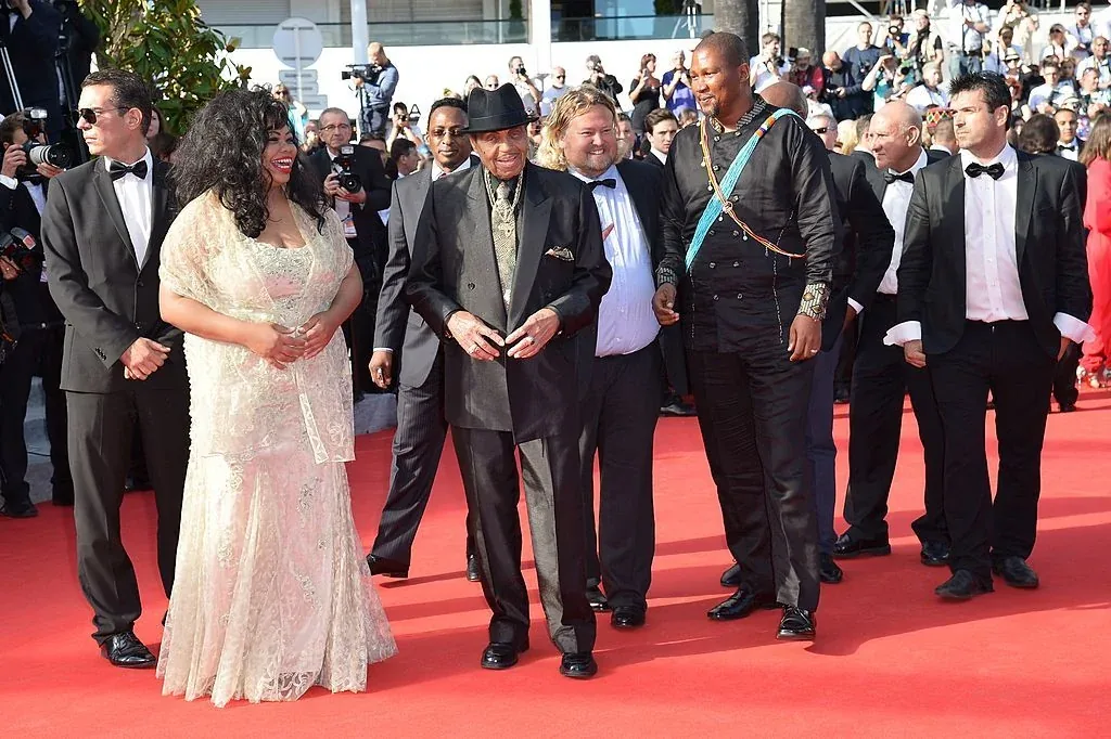 Joe Jackson and Mandla Mandela on the Cannes red carpet 2014